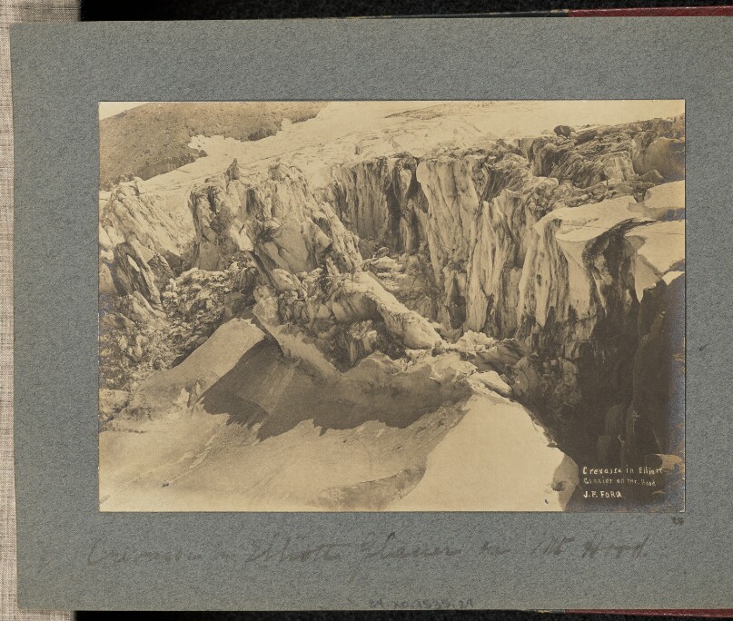 Crevasse in Elliott Glacier on Mount Hood