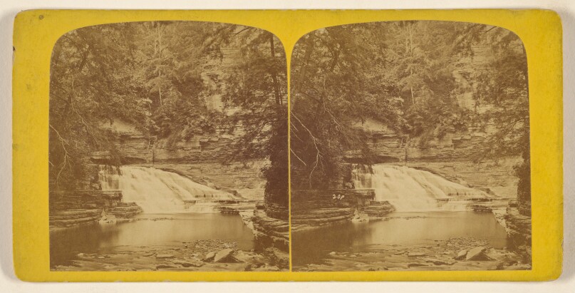Cascade of the Nymphs, from the summit of Lucifer Falls.