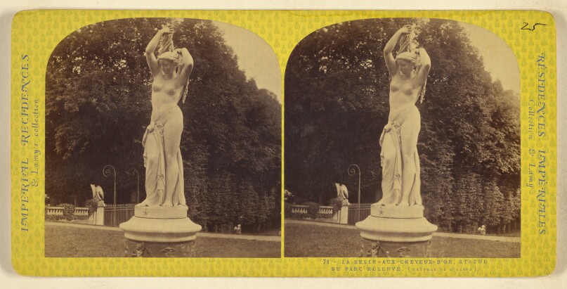 La Belle - Aux Cheveux - D'Or, Statue du Parc Reserve. (Chateau de St. Cloud).