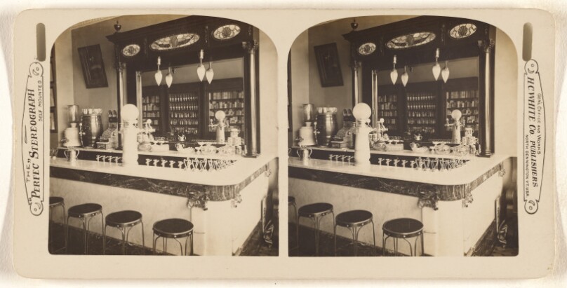 [Interior of a bar]