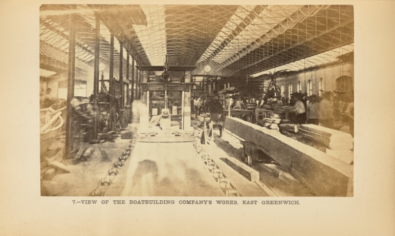 The National Boat-Building Company: Interior View