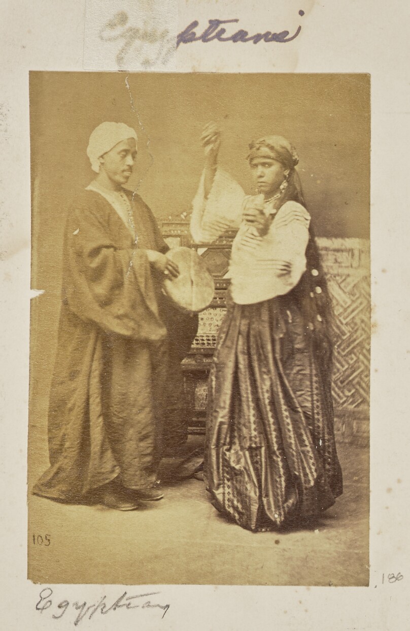 [Group portrait of a musician and a dancer]