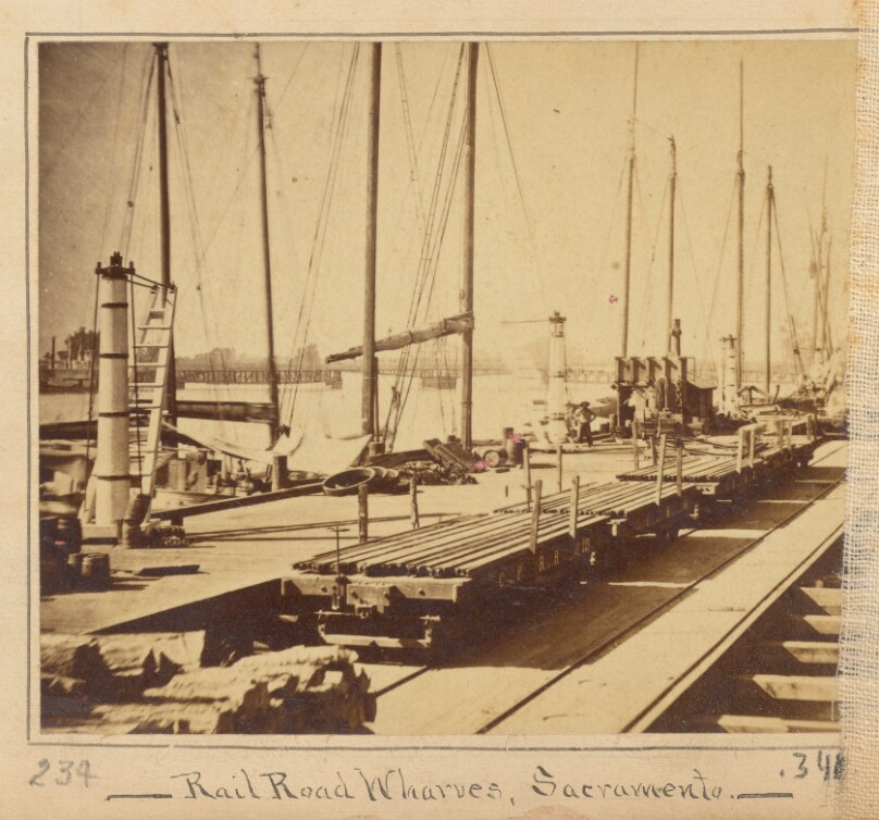 Railroad Wharves at Sacramento