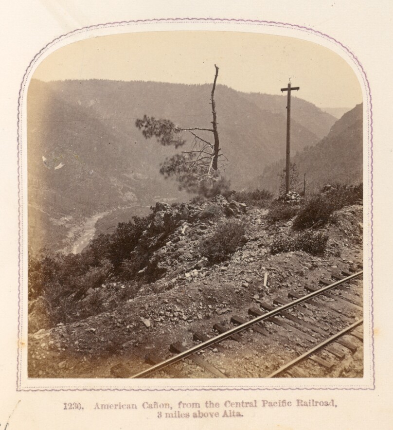 American Cañon, from the Central Pacific Railroad