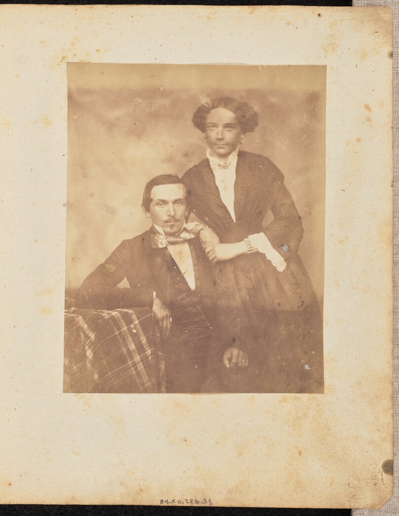 [Portrait of a man and woman]