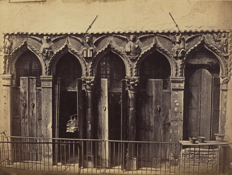 Balcony of the Four Evangelists, Palazzo Agnusdio, Venice