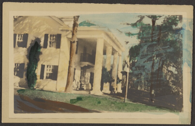 [House with columned porch]
