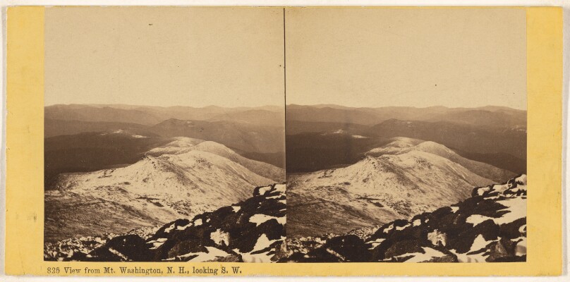 View from Mt. Washington, N.H., looking S.W.