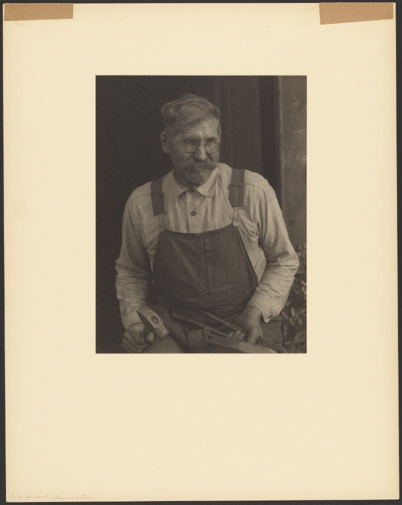 [James Duff, A Fiddler, Hazard, Kentucky, Holding Tools]