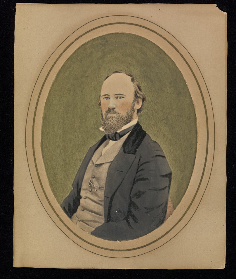 [Portrait of a seated man]