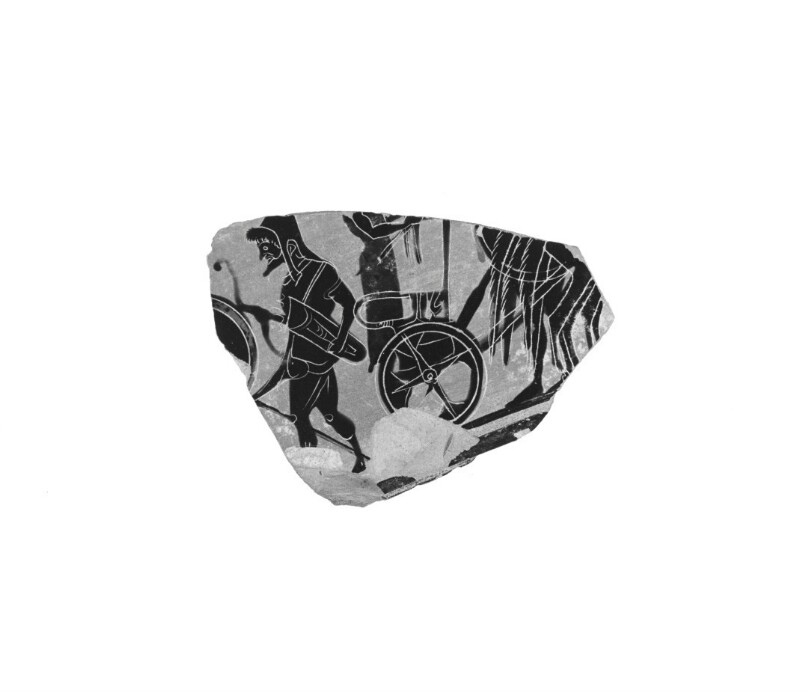 Attic Black-Figure Volute Krater Fragment