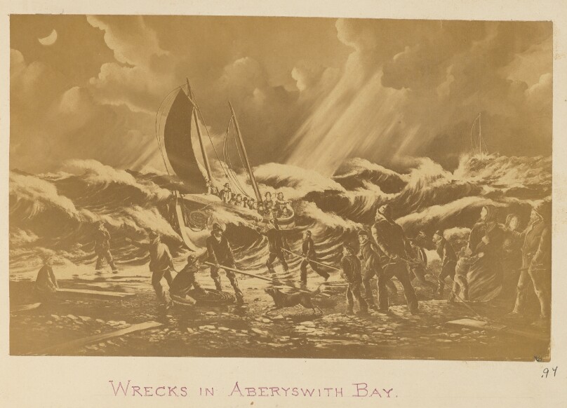 Wrecks in Aberyswyth Bay