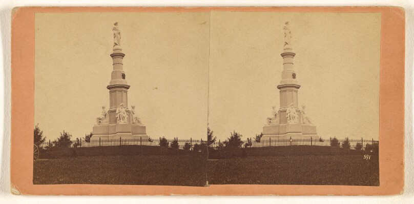 Battle-field of Gettysburg - Monument in Soldiers' National Cemetery.