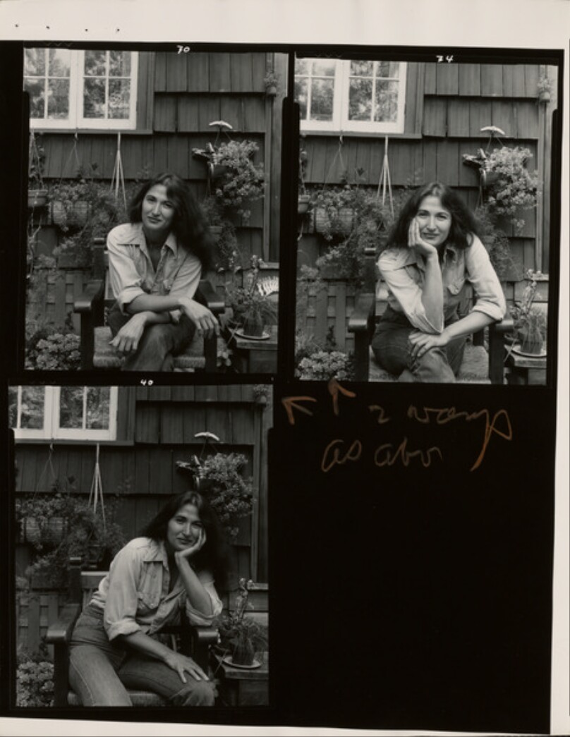 Portrait of Judy Dater, pose 1 (3 copies)