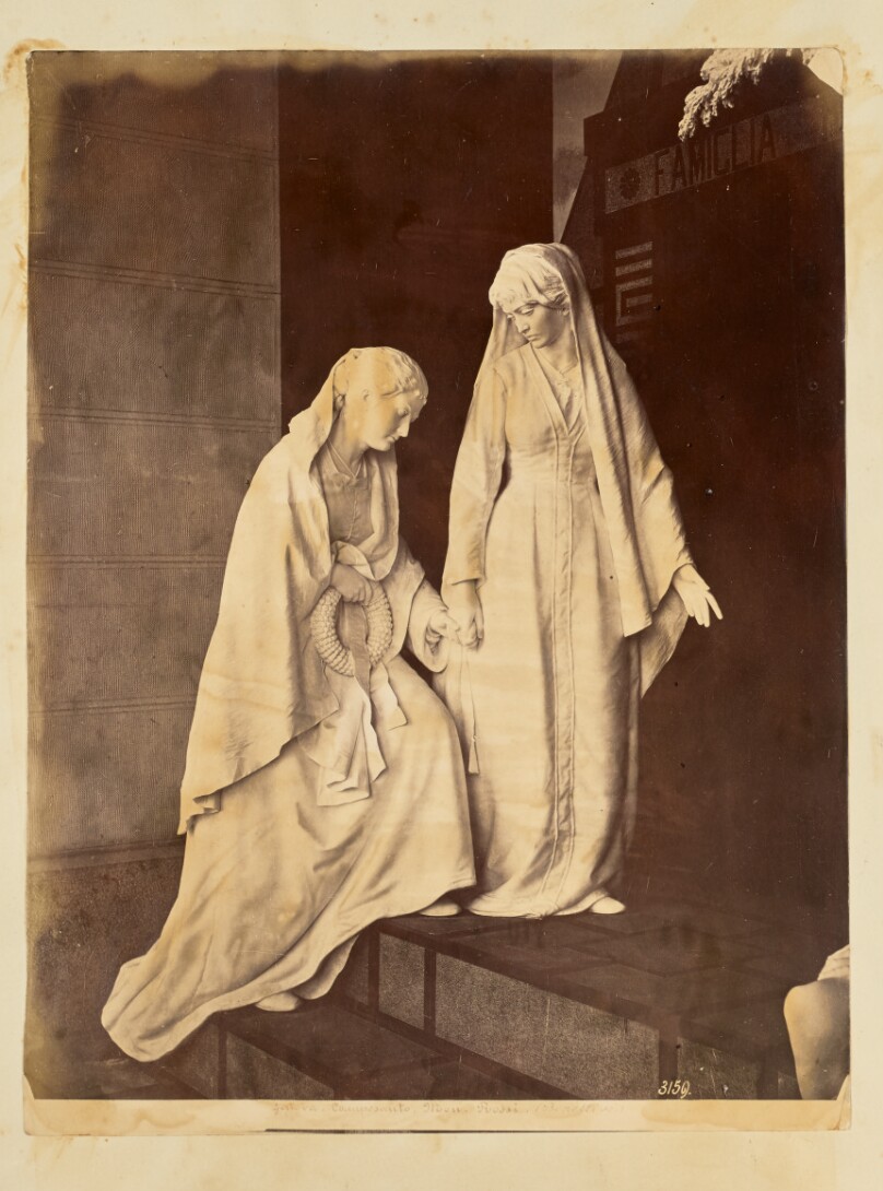 [Detail of the Catterina Ruga in Rossi monument at the Cimitaro Monumental di Staglieno, Genoa]
