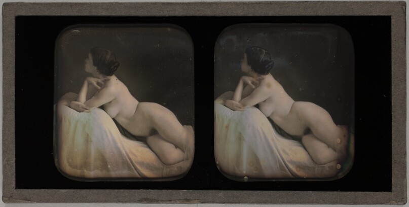 Nude Model / [Nu accoudé de profil]