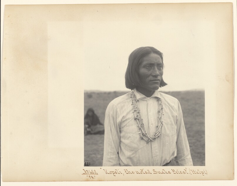 Kopeli, the noted Snake Priest (Walpi).