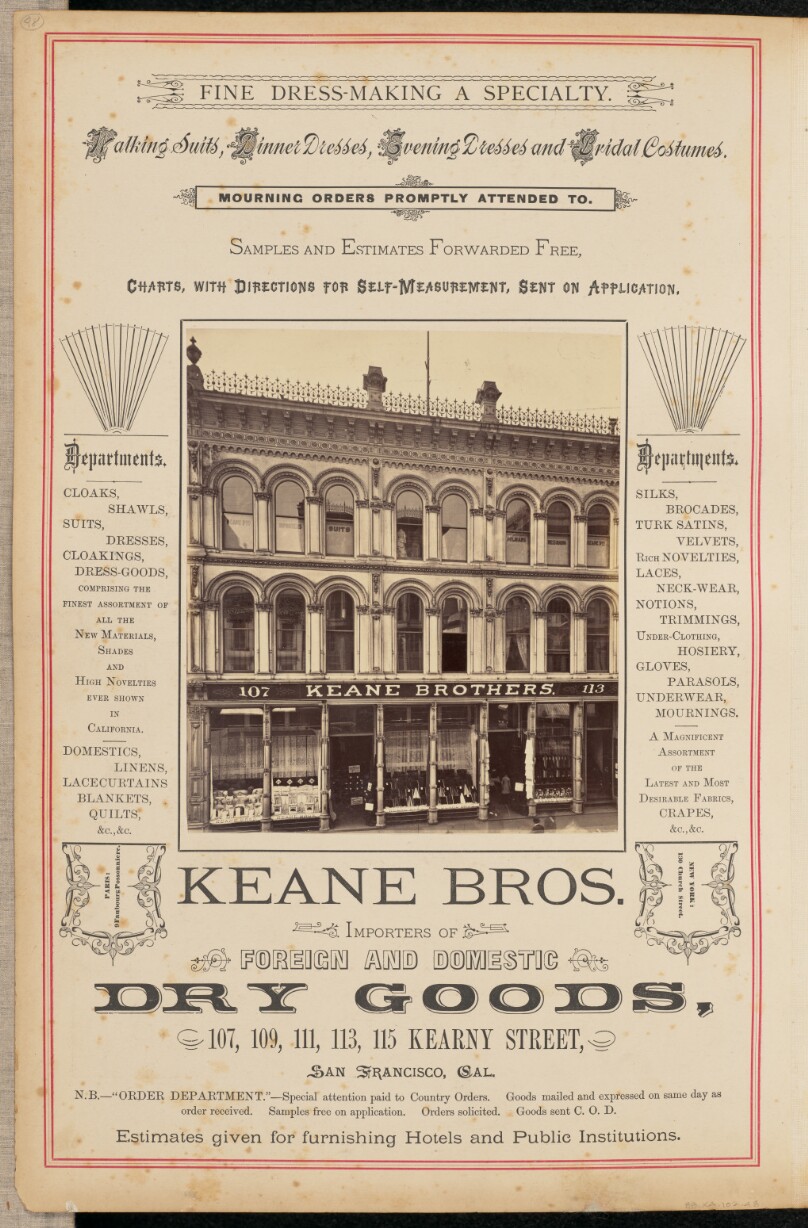 [Keane Brothers, San Francisco]