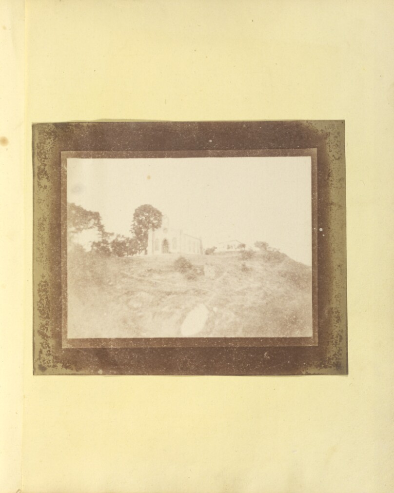 [Long view of Two Buildings, India]