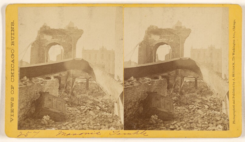 [Masonic Temple, Ruins of the Chicago Fire, 1871]