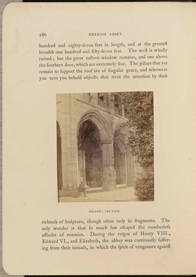 Melrose Abbey; the Nave