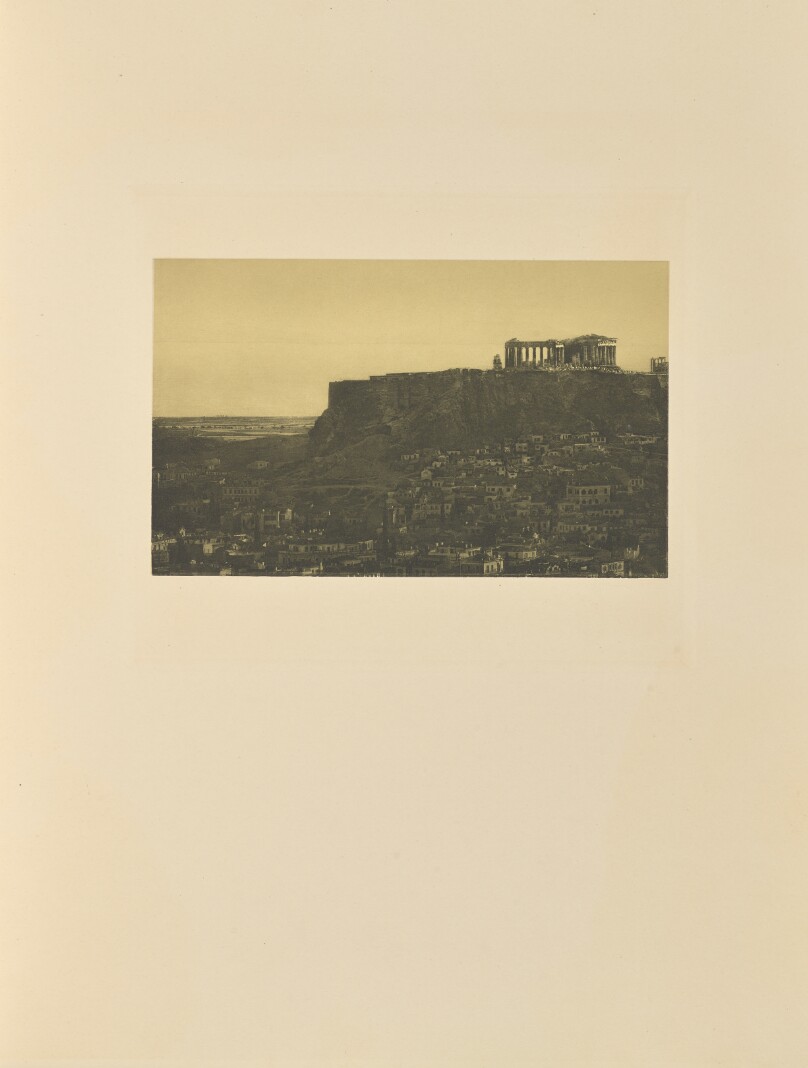 Athènes et l'Acropole au crépuscule