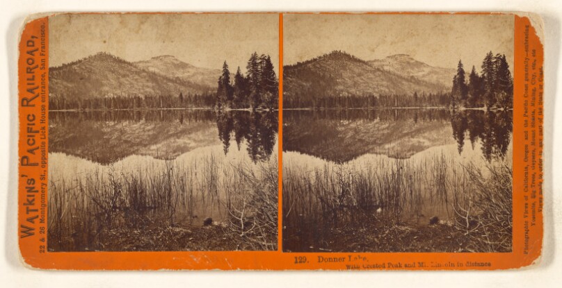 Donner Lake, with Crested Peak and Mt. Lincoln in distance