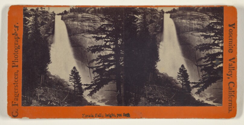 Nevada Fall; height, 700 feet.