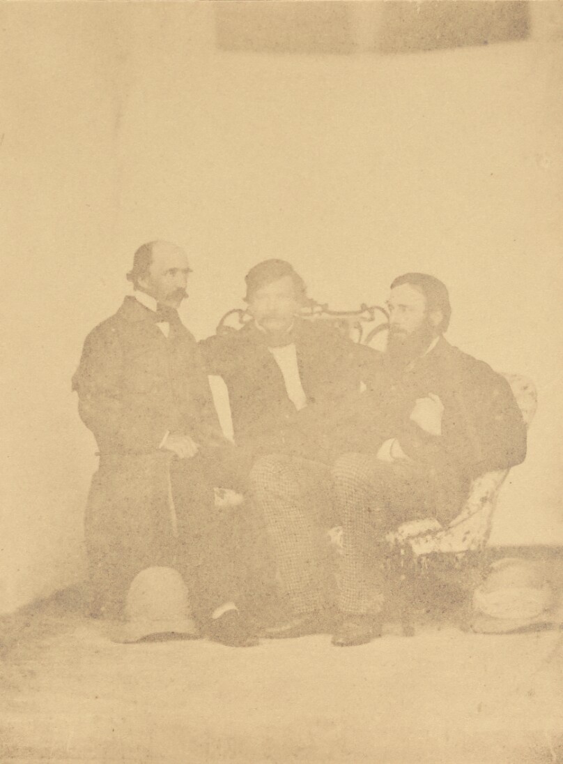 [Group portrait of Francis Douglas, Saunders Alexius Abbott, and R.M. King]
