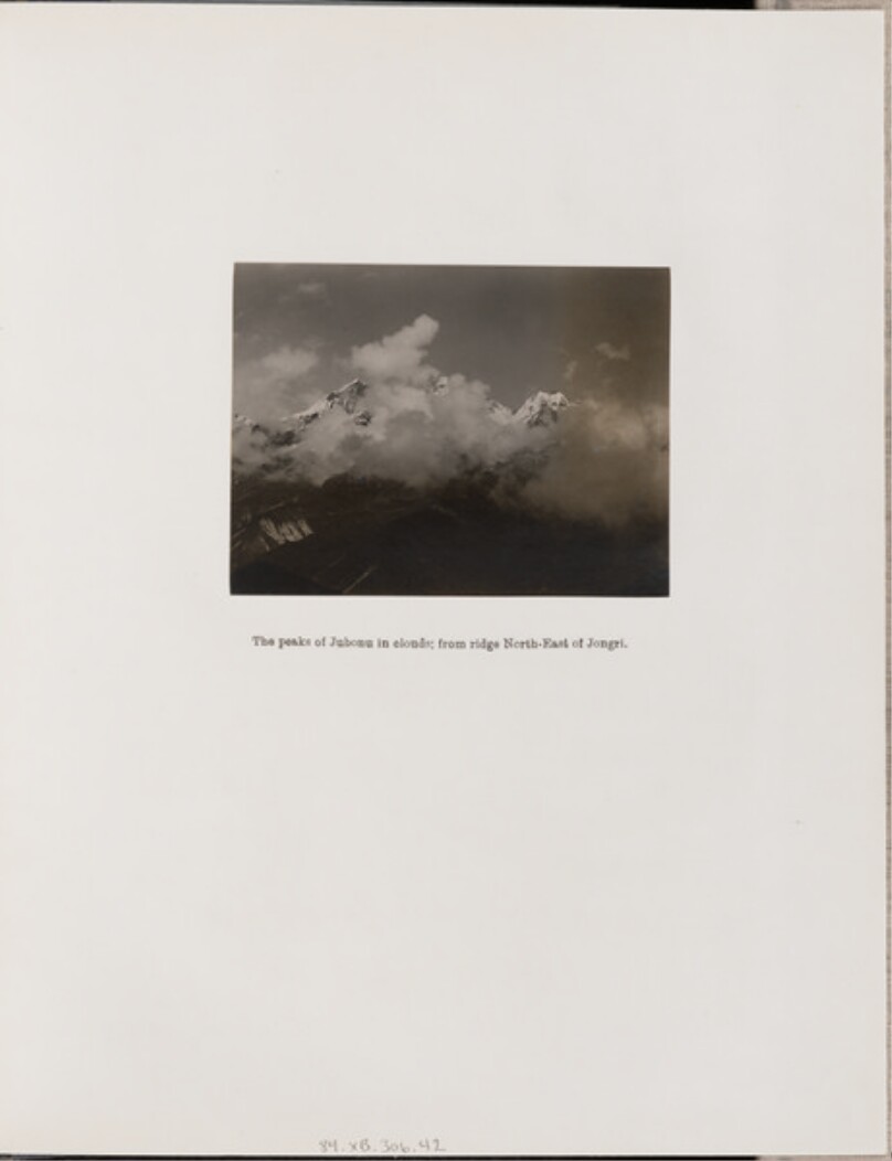 The Peaks of Jubonu in Clouds; from Ridge Northeast of Jongri