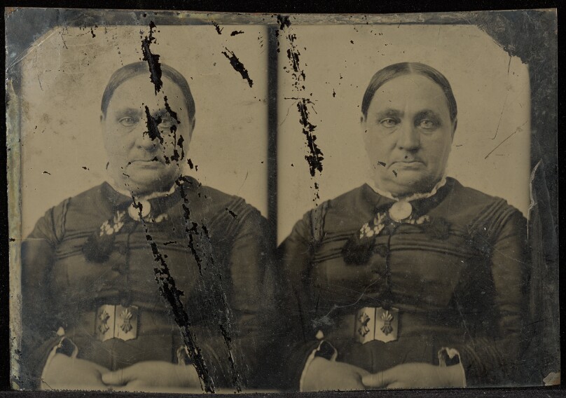 [Double portrait of a matron]