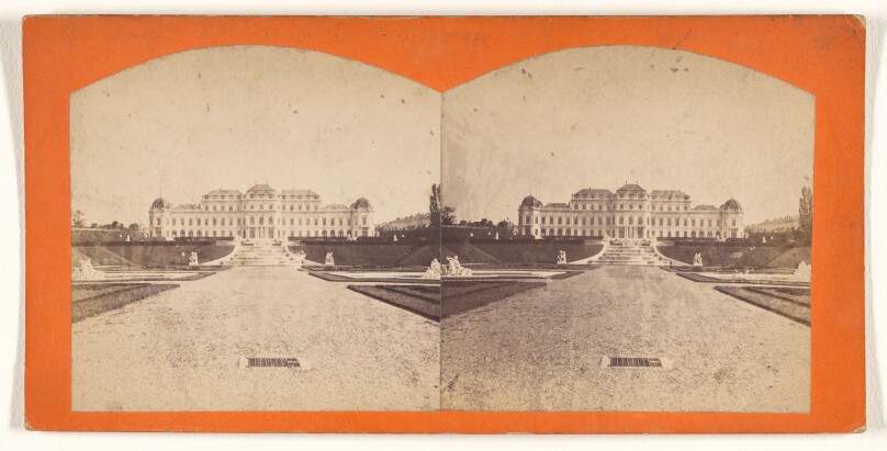 [View of a palace, Vienna, Austria]