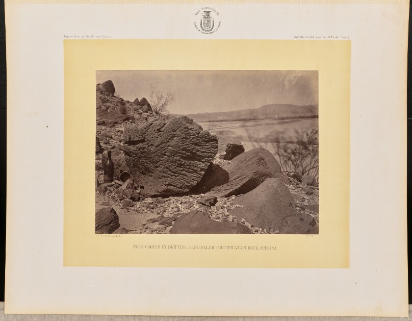Rock Carved by Drifting Sand, below Fortification Rock, Arizona