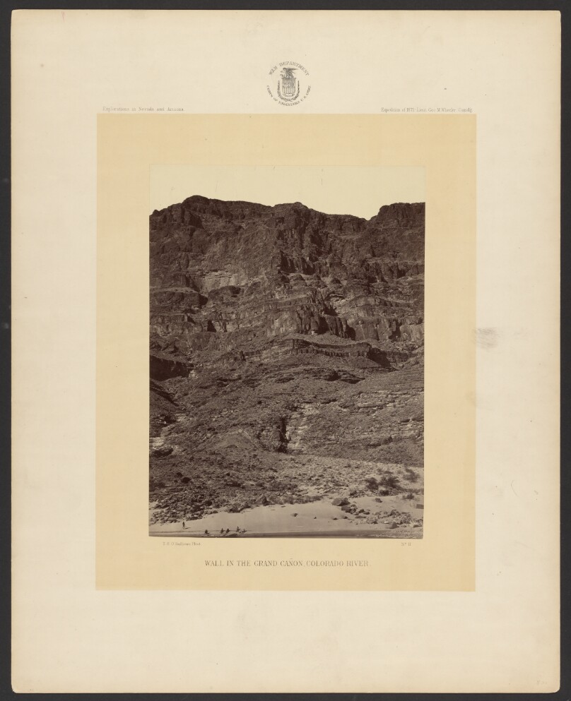 Wall in the Grand Cañon, Colorado River