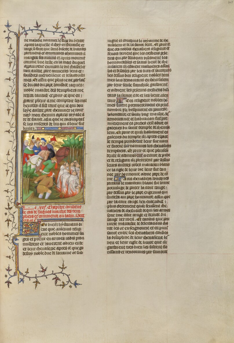 The Knights Templar Burned in the Presence of Philip the Fair and His Courtiers