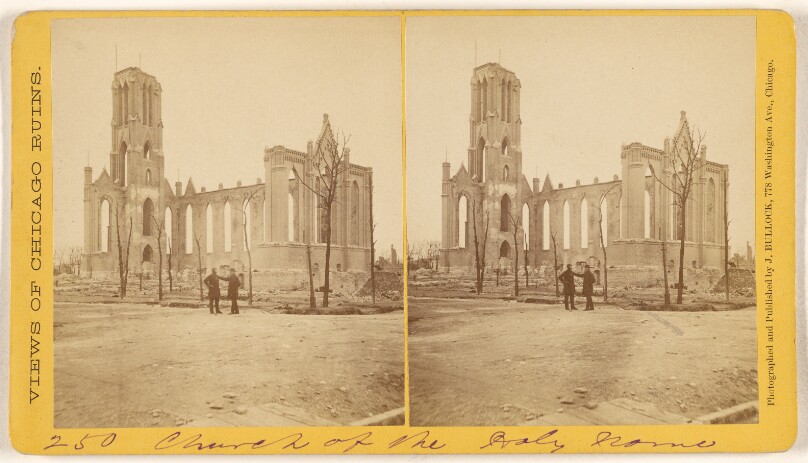 [Church of the Holy Name, Ruins of the Chicago Fire, 1871]