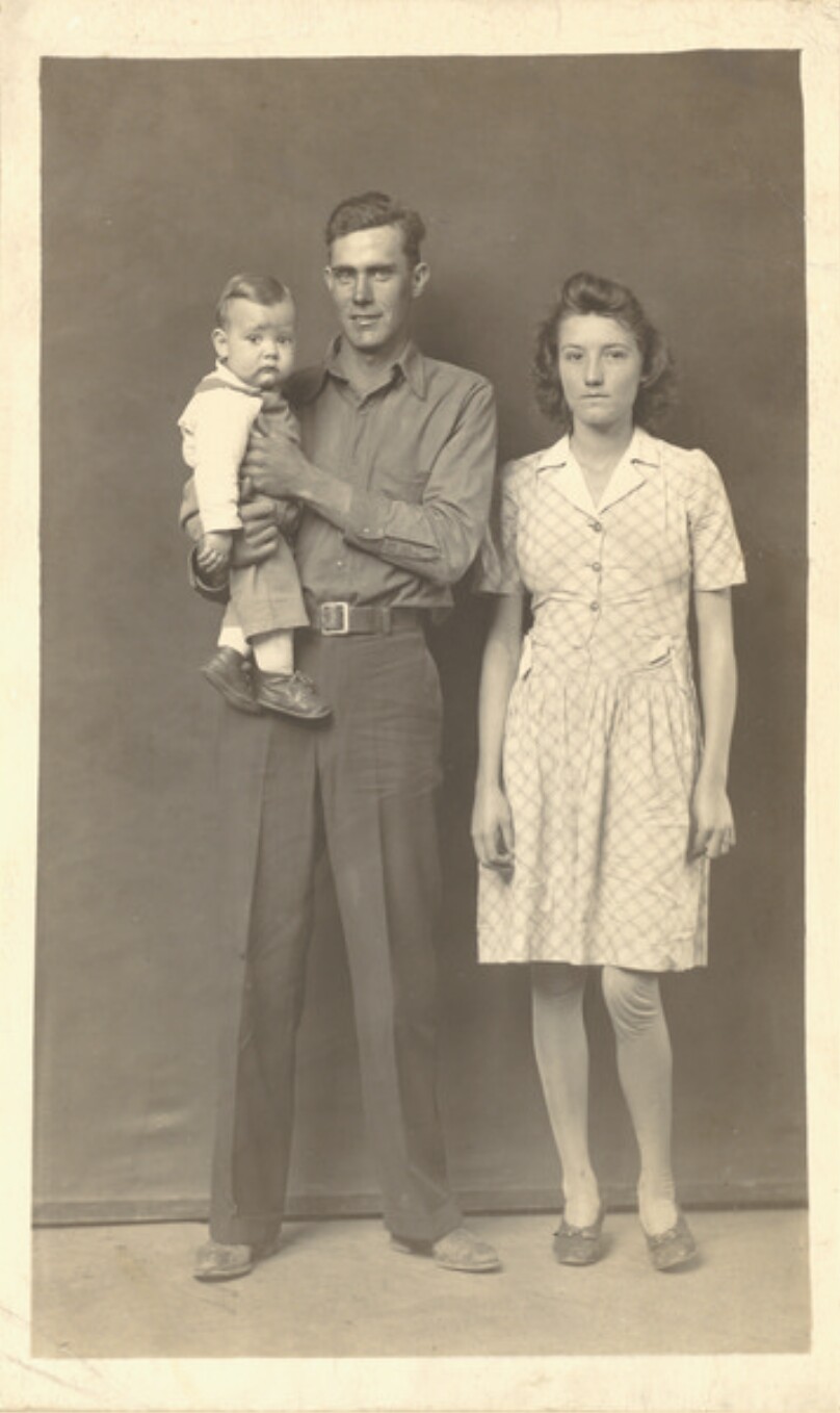 [Portrait of Alwin, Sally and Gerald Davis]