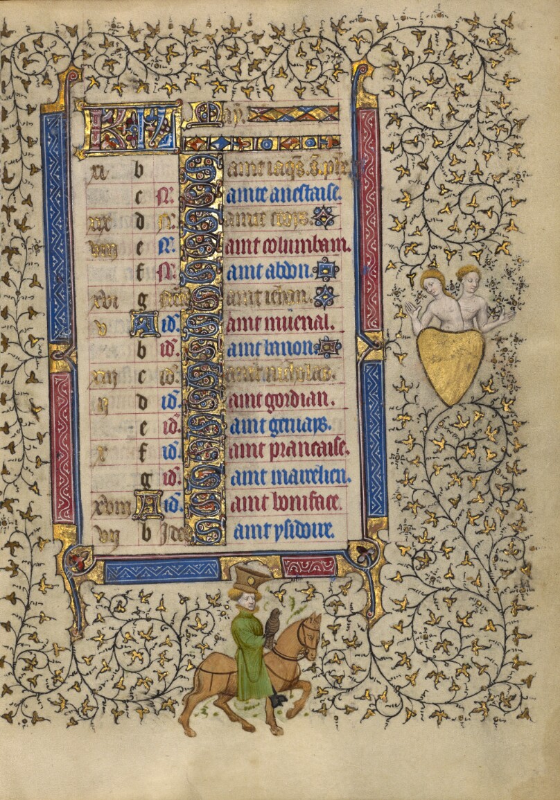 Calendar Page for May; Hawking: Gemini