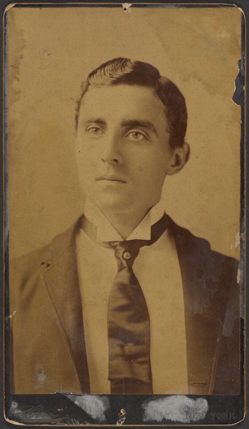 [Portrait of an unidentified young man, well-dressed and groomed]
