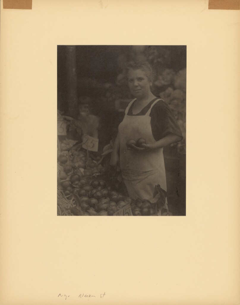 [Woman Grocer on Bleecker Street]