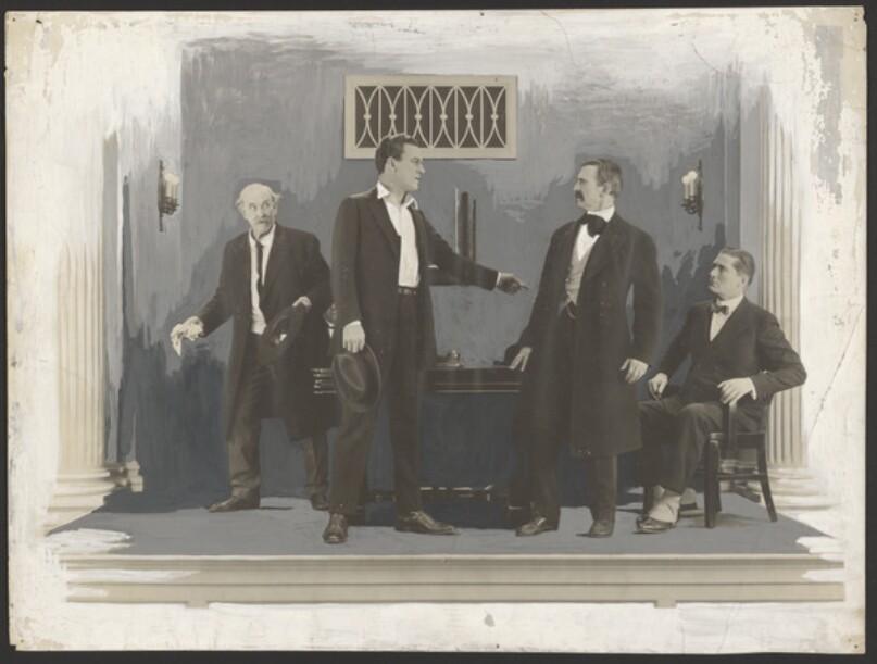 [Film still from "Our Leading Citizen"]