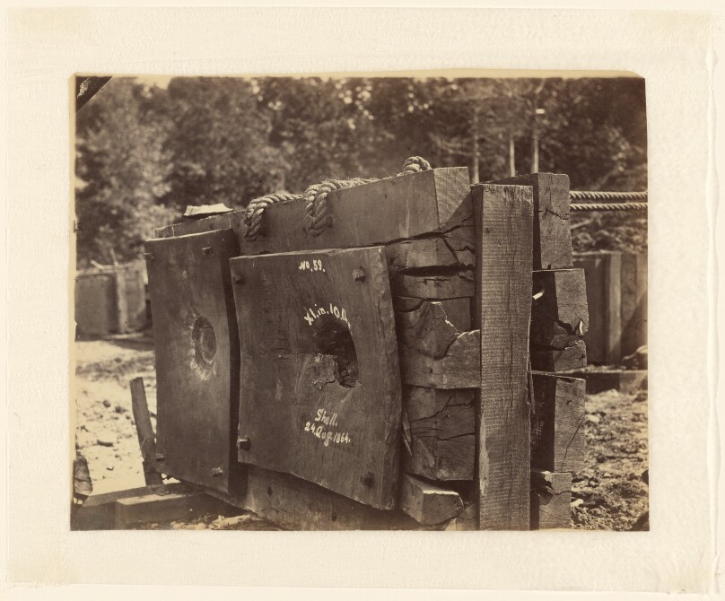 [Artillery Test Grounds, No. 59, XI in., 10 lb. Shell, 24 Aug. 1864]