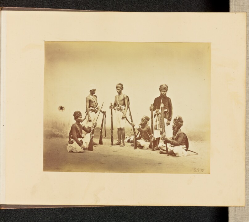[Group Portrait of Sikh Soldiers]