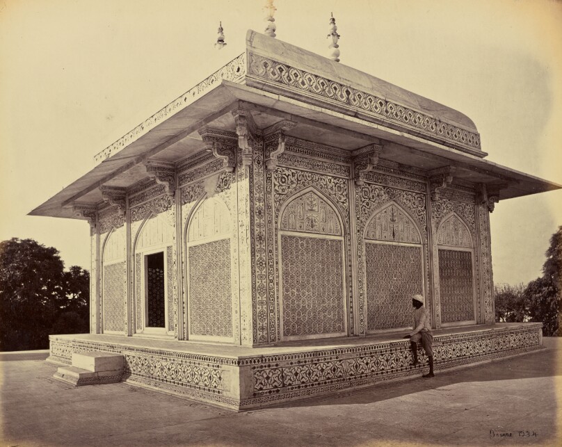 Agra; The Mausoleum of Prince Etmad-Dowlah, the Marble Cupola