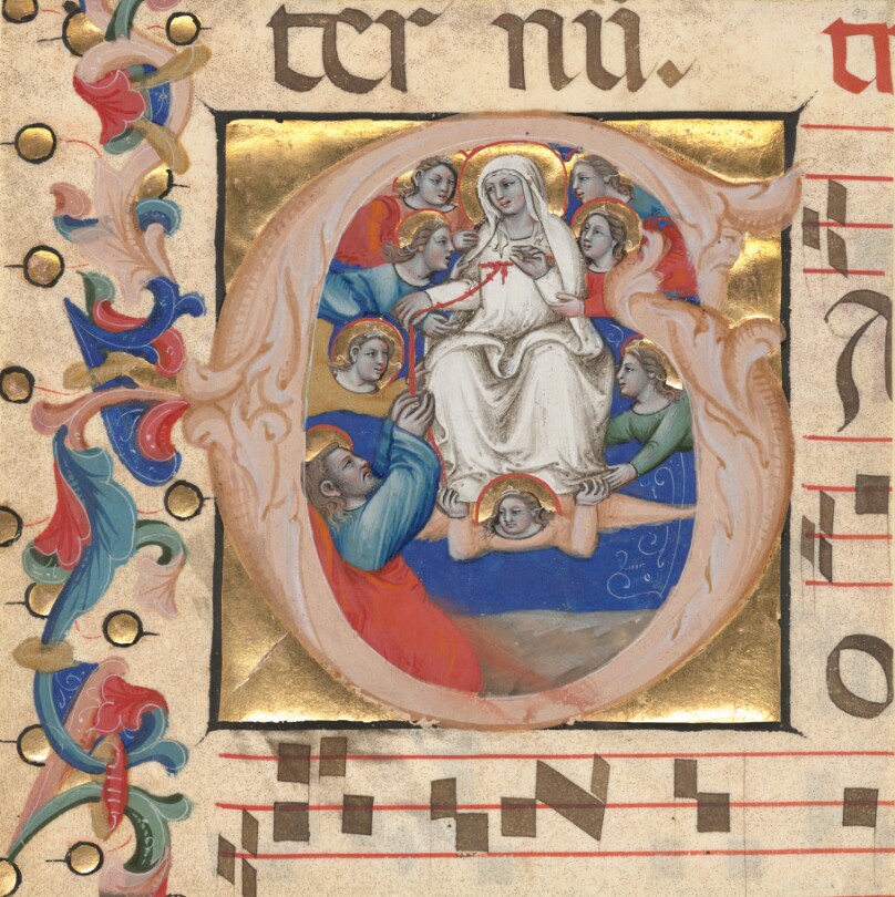 Six detached leaves from the Gradual of the Carthusian Monastery Santo Spirito near Lucca