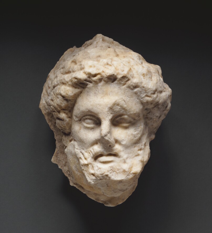 Head of a Bearded Man from a Grave Naiskos