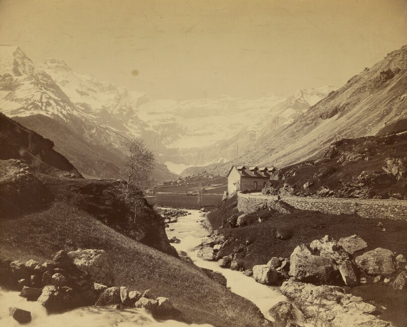 [River running through mountain valley]
