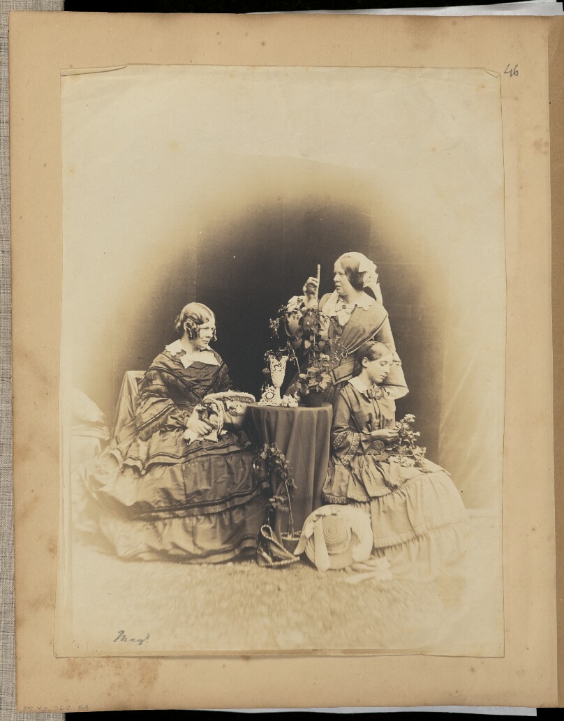 [Three Women with Flowers]