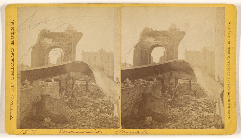 [Masonic Temple, Ruins of the Chicago Fire, 1871]