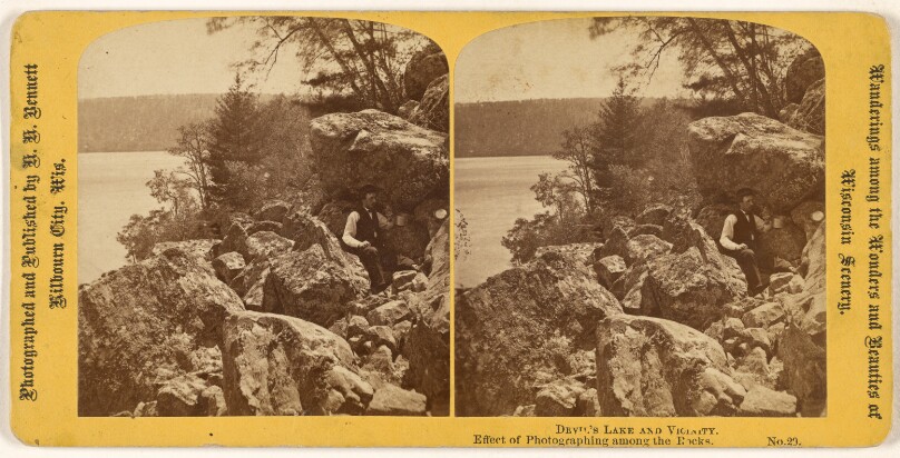 Effect of Photographing among the Rocks. [Devil's Lake and Vicinity.]
